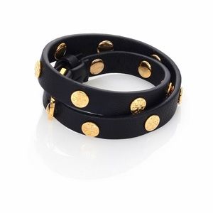 Tory Burch leather studded bracelet